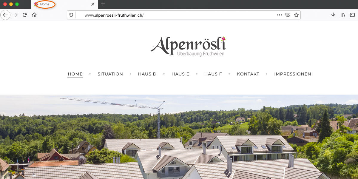Der Website-Titel